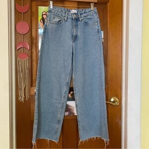 Zara Light Blue Straight Leg Jeans